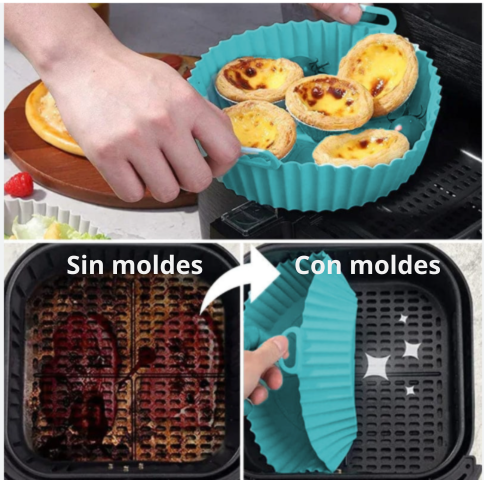 🧁 Molde de Silicona para Air Fryer, horno eléctrico o convencional.