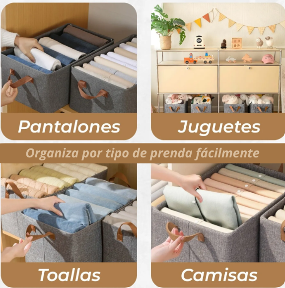 🧺 Cajas Organizadoras de Ropa – Ordena tu clóset fácilmente