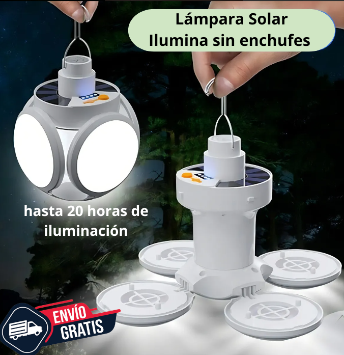 Lampara Solar Multiuso 🔆 - Ilumina cualquier espacio