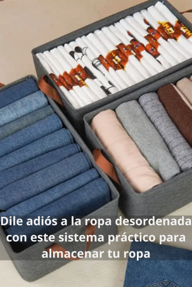 🧺 Cajas Organizadoras de Ropa – Ordena tu clóset fácilmente