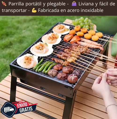 🔥 La parrilla que te acompaña a todas partes