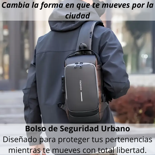 Bolso seguro, con cierres ocultos e impermeable