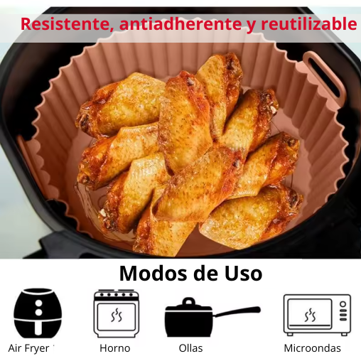 🧁 Molde de Silicona para Air Fryer, horno eléctrico o convencional.